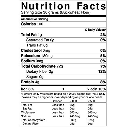 Buckwheat Flour Gluten Free 1 Lb Grown In Usa