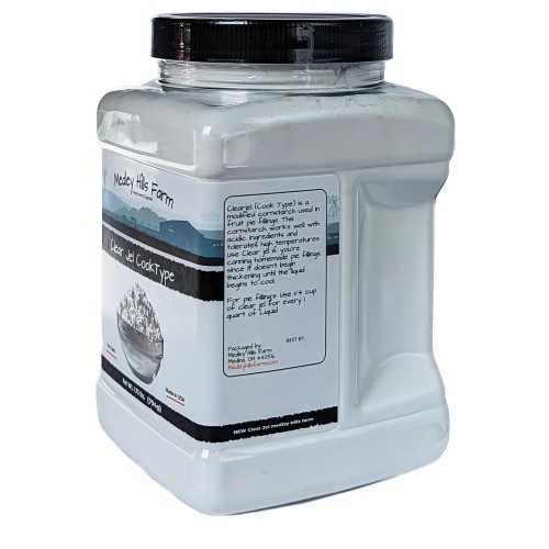 Clear Jel by Medley hills farm 1.75 Lbs. in Reusable Container - Great Clear Jel for canning Pie Filling - Gluten-Free - Non-GMO - Made in USA