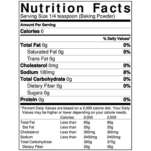 Double Active Baking Powder Aluminum Free 2.5 Lbs