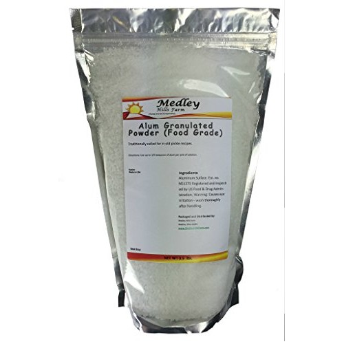 Medley Hills Farm Alum Granulated Powder Food Grade 3.5 Lbs.