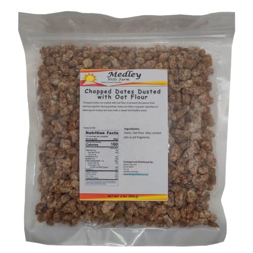 Medley Hills Farm Chopped Dates Dusted with Oat Flour | No Added...