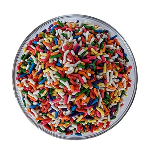 Medley Hills Farm Rainbow Sprinkles in Reusable Container 2.2 Lb...
