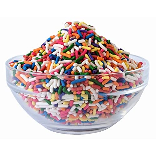 Medley Hills Farm Rainbow Sprinkles in Reusable Container 2.2 Lb...