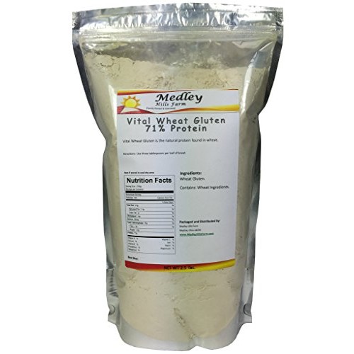 Medley Hills Farm Vital Wheat Gluten 71% Protein 2.5 Lbs