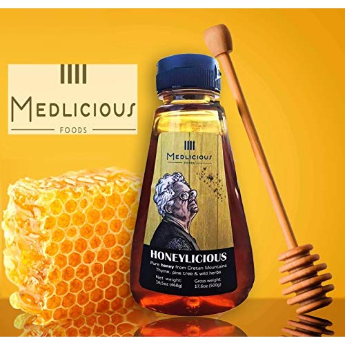 Honeylicious Pure Greek Honey From Cretan Mountains Thyme, Pine