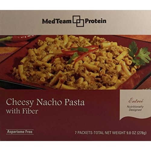 Medteam Cheesy Nacho Pasta Entree With Fiber 7 Packets Of 1.411