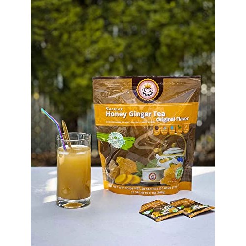 Meekus Instant Ginger Honey Crystals, Instant Ginger Tea, Ginger...