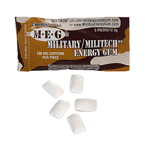 Meg - Military Energy Gum | 100Mg Of Caffeine Per Piece + Increa