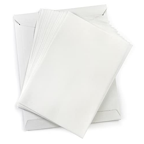 Wafer Paper Flexible Edible Printer Sheets 0.4mm 12 Pack White A...