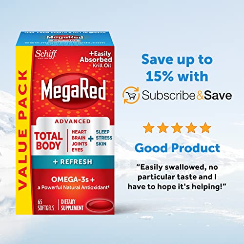 Omega-3 Blend Total Body + Refresh 500Mg Softgels, Megared 65 C