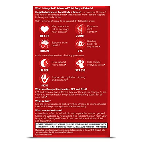Omega-3 Blend Total Body + Refresh 500Mg Softgels, Megared 65 C