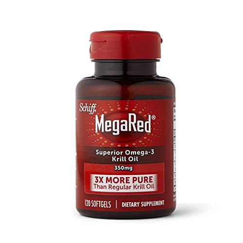 Omega-3 Krill Oil 350Mg Softgels, Megared 120 Count In A Bottle