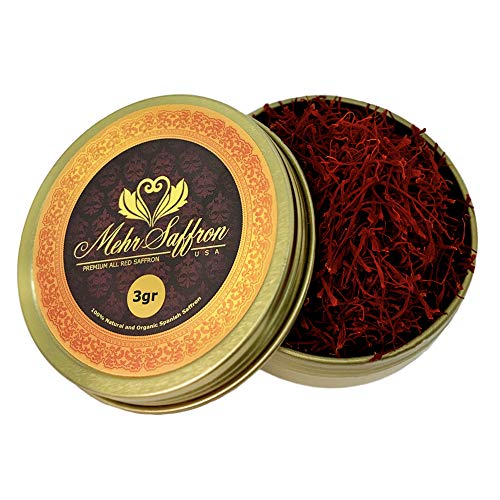 Premium Spanish Saffron Threads / 1/9 Oz 3 Gram