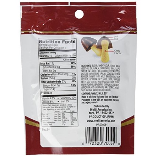 Meiji Chocorooms Light &Amp; Dark Combination With Crispy Cracker 1.