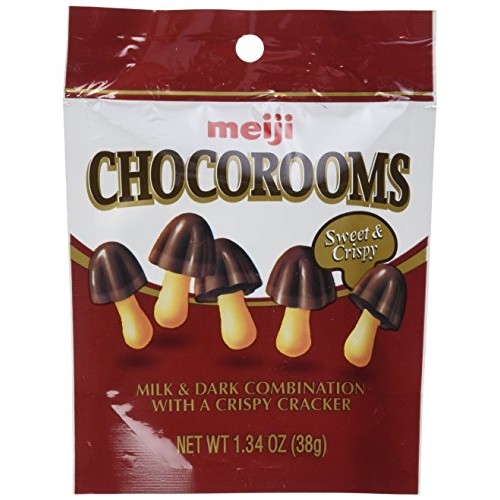 Meiji Chocorooms Light &Amp; Dark Combination With Crispy Cracker 1.