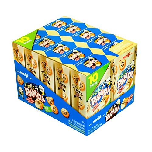 Meiji Hello Panda Biscuit With Vanilla Cream, 10 Count Cookie&Amp;C