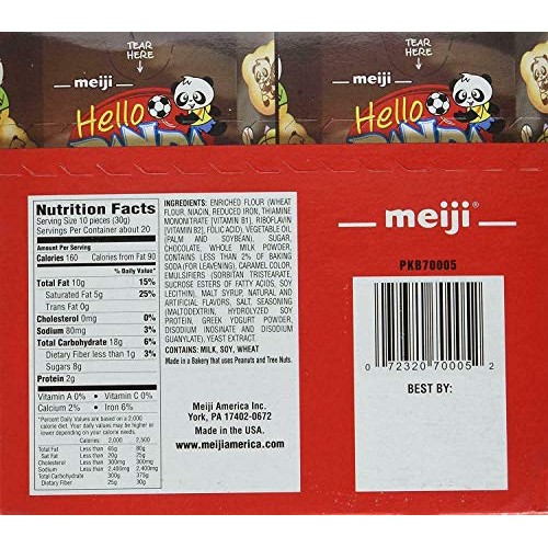Meiji Hello Panda Cookies, Chocolate Crème Filled - 2.1 Oz, Pack