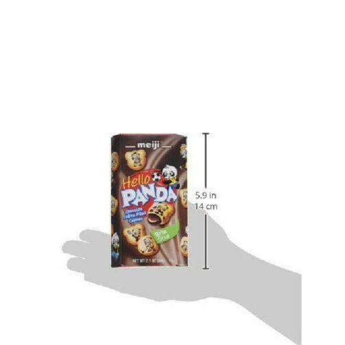 Meiji Hello Panda Cookies, Chocolate Crème Filled - 2.1 Oz, Pack