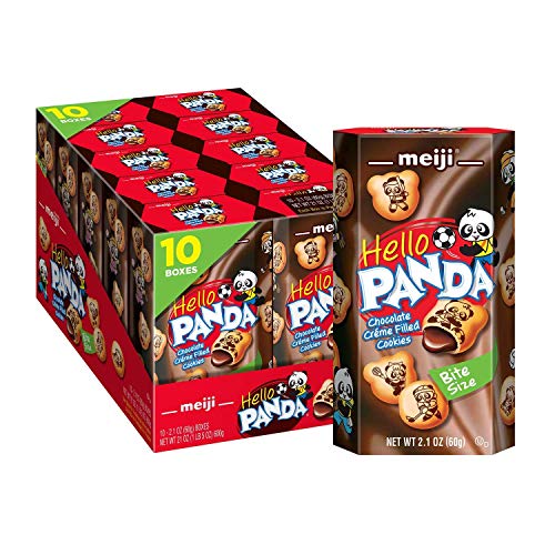 Meiji Hello Panda Cookies, Chocolate Crème Filled - 2.1 Oz, Pack