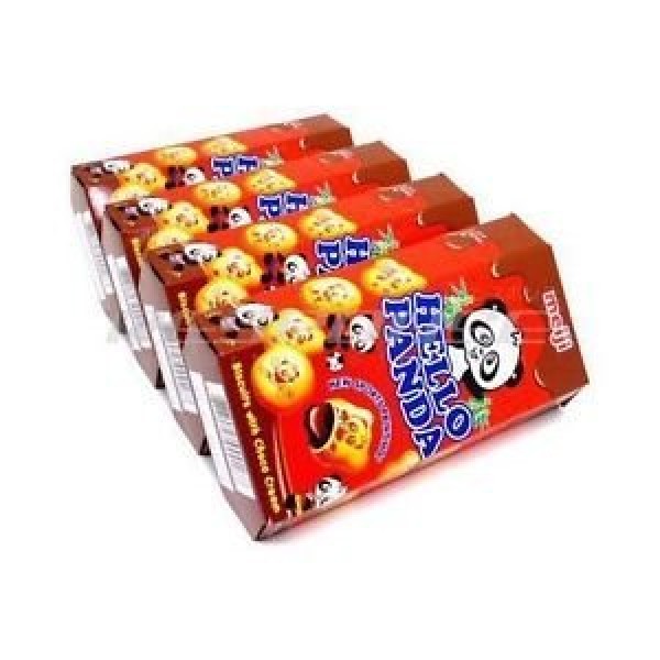 Meiji Hello Panda Chocolate Cream Japanese Biscuit Snack Cookie