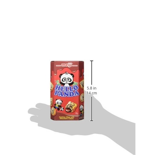 Meiji Hello Panda Cookie, Chocolate, 2.1 Ounce Pack Of 10
