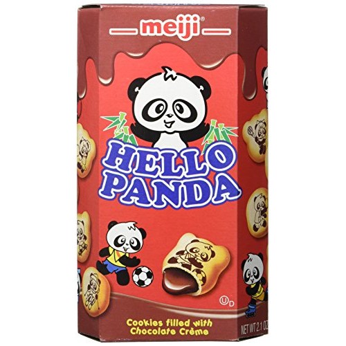 Meiji Hello Panda Cookie, Chocolate, 2.1 Ounce Pack Of 10