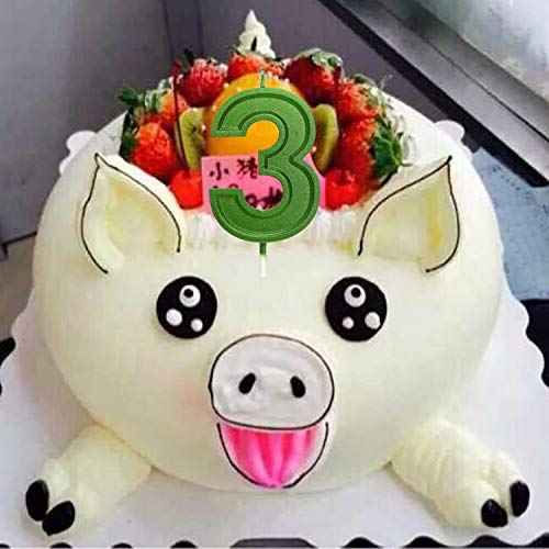 2.76 Inches Large Number Candles Birthday Candles Cake Numeral C