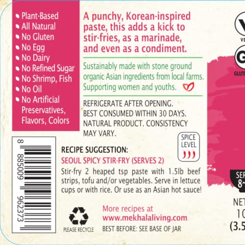 Mekhala Organic East Asian Cooking Pastes 3.53oz Korean Chili, 1