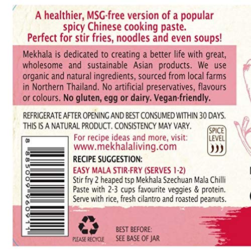 Mekhala Organic East Asian Cooking Pastes 3.53Oz Szechuan Mala, 1