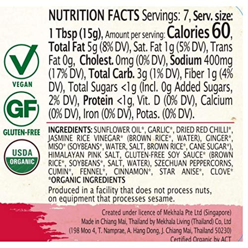 Mekhala Organic East Asian Cooking Pastes 3.53Oz Szechuan Mala, 1