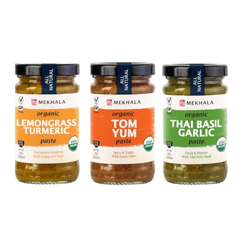 Mekhala Organic Gluten Free Curry Paste Value 3-Pack 3x3.5oz ...