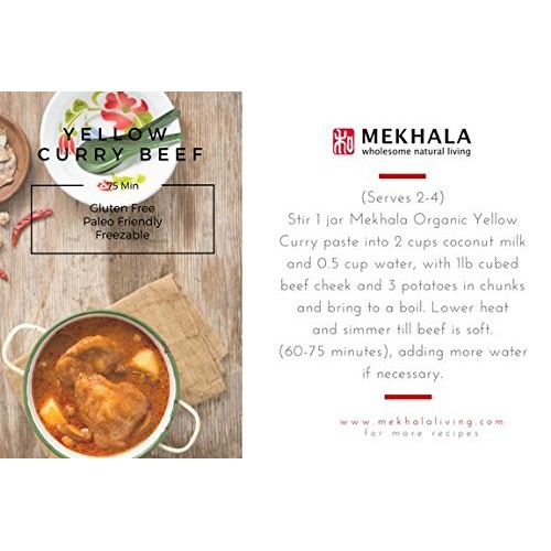 Mekhala Organic Gluten-Free Thai Yellow Curry Paste
