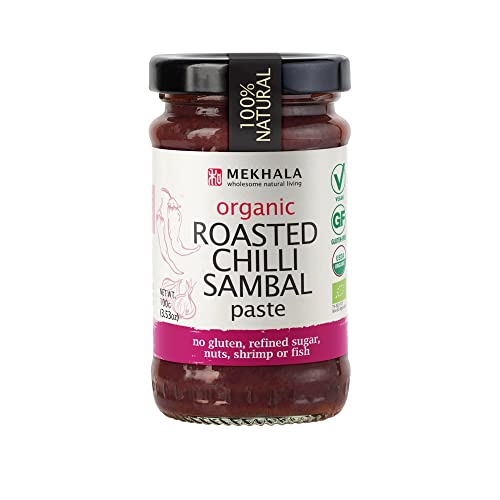 Mekhala Organic Roasted Chili Sambal Paste Condiment Gluten-Free...