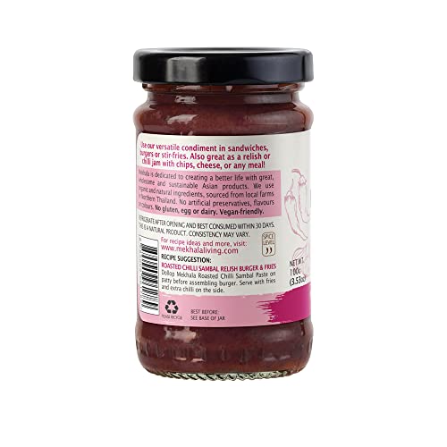Mekhala Organic Roasted Chili Sambal Paste Condiment Gluten-Free...