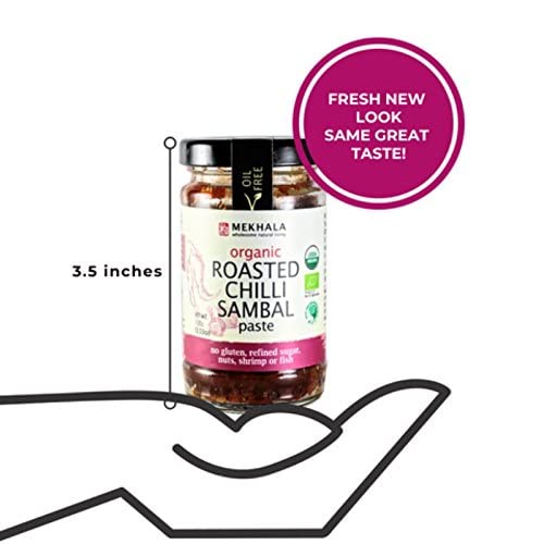 Mekhala Organic Roasted Chili Sambal Paste Condiment Gluten-Free...