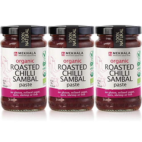 Mekhala Organic Roasted Chili Sambal Paste Condiment Gluten-Free...