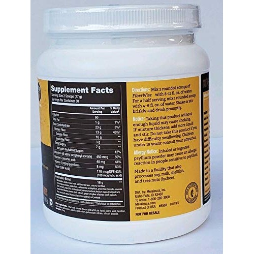 Melaleuca Fiberwise Gluten Free Peach Drink Mix