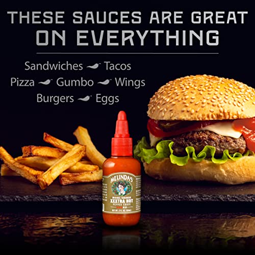 Melindas Mini Liquid Spice Rack - Gourmet Hot Sauce Gift Set -