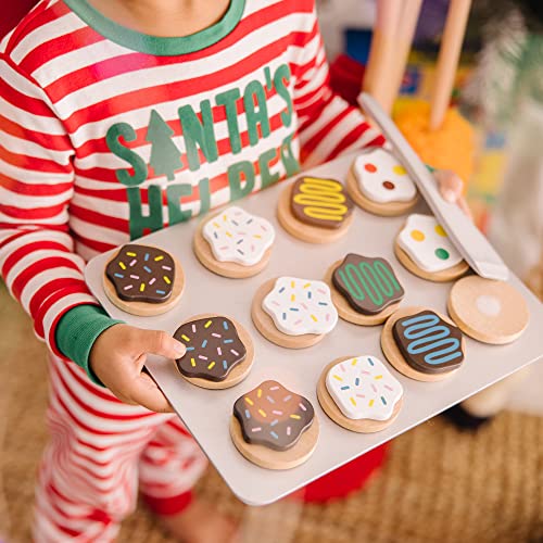Melissa &Amp; Doug Slice And Bake Wooden Cookie Play Food Set