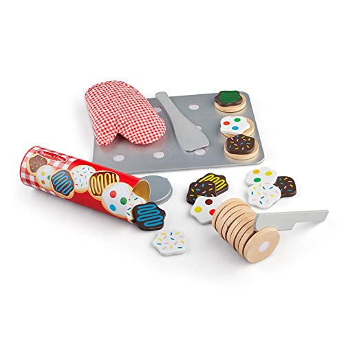 Melissa &Amp; Doug Slice And Bake Wooden Cookie Play Food Set
