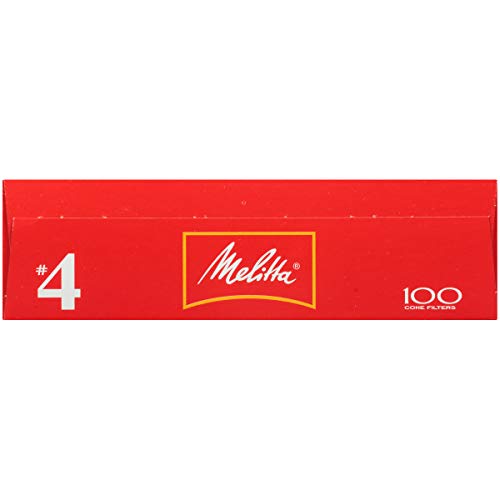 Melitta #4 Cone Coffee Filters, White, 100 Count Pack Of 12 Melitta #4 Cone Coffee Filters, White, 100 Count Pack Of 12