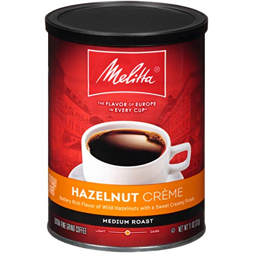 Melitta Hazelnut Crème Flavored Medium Roast Ground Coffee, 11 O