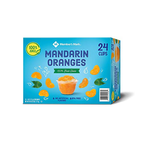 2 Pack Mandarin Oranges In Fruit Juice, 4 Ounce Cups 24 Count P