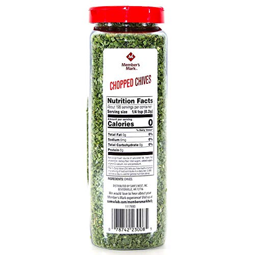 Members Mark Chopped Chives By Tones, 1.12 Ounce