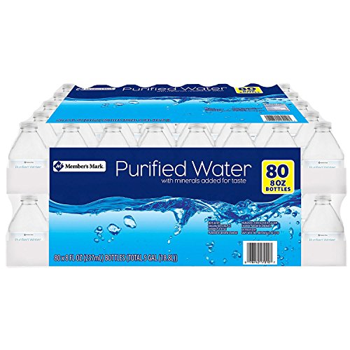 Members Mark Purified Water 8 Oz. Bottle, 80 Pk. Pack Of 6