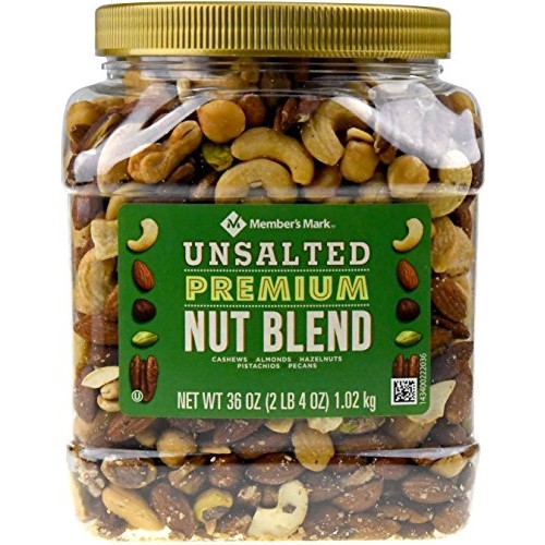 Members Mark Unsalted Premium Nut Blend, 36 Oz