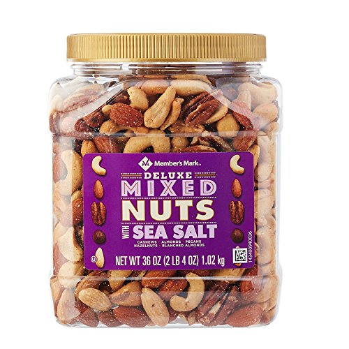 Members Mark Deluxe Roasted Mixed Nuts With Sea Salt 34 Oz.