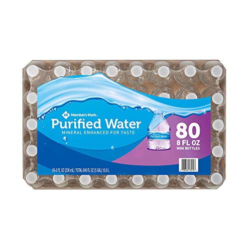 Members Mark Iuyehduh Purified Water, 80 Count, 2 Cases