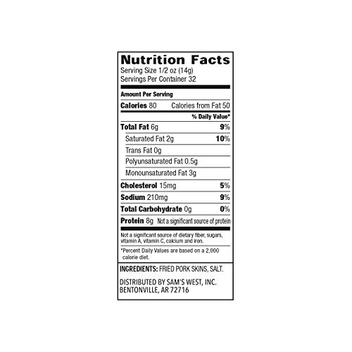 Members Mark Original Fried Pork Rinds 16 Ounce