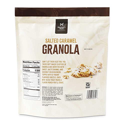 Members Mark Salted Caramel Drizzled Granola Cluster 24 Ounce